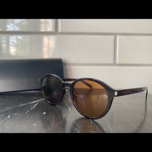 SAINT LAURENT SL 169/F Slim tortoise Sunglasses - NWT
